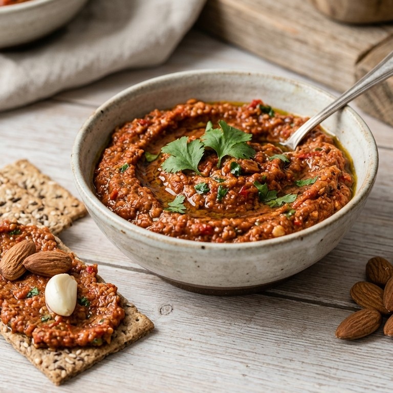 Tapenade van geroosterde paprika en peper