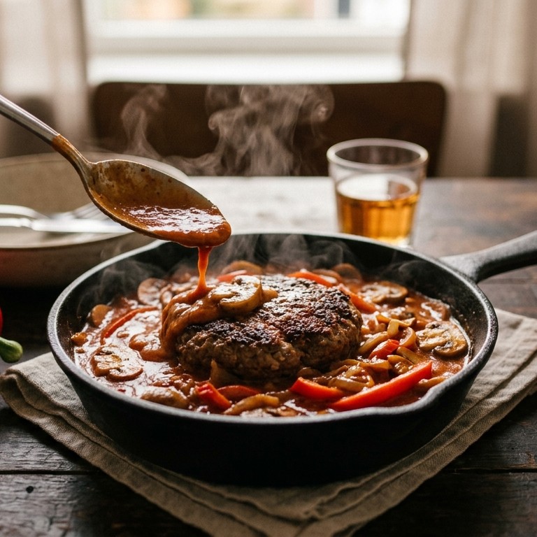 Tartaartje met stroganoffsaus