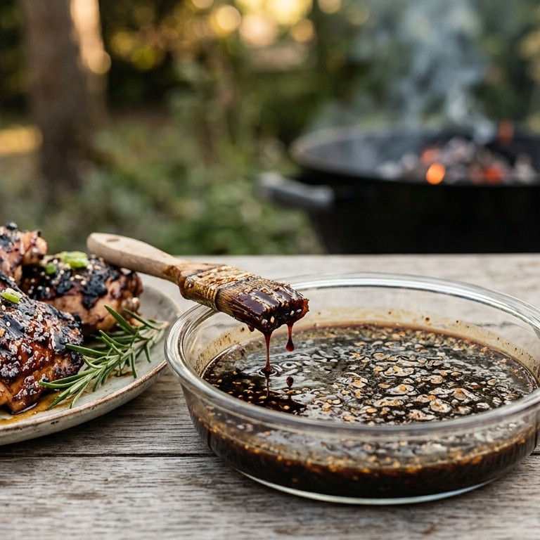 Teriyaki-marinade voor de barbecue