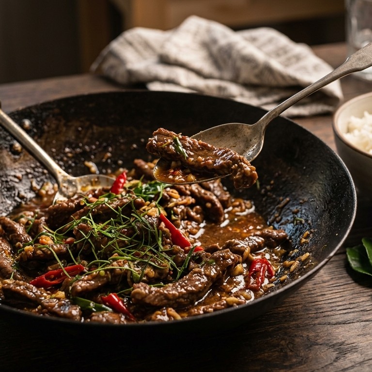 Thais lamsvlees met djeroek poeroet