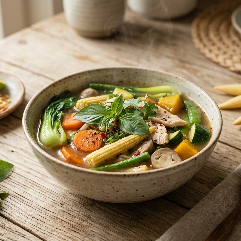 Thaise groenten soep