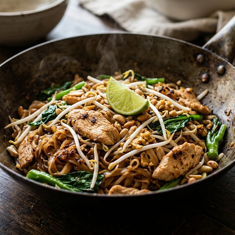 Thaise Mie met kip
