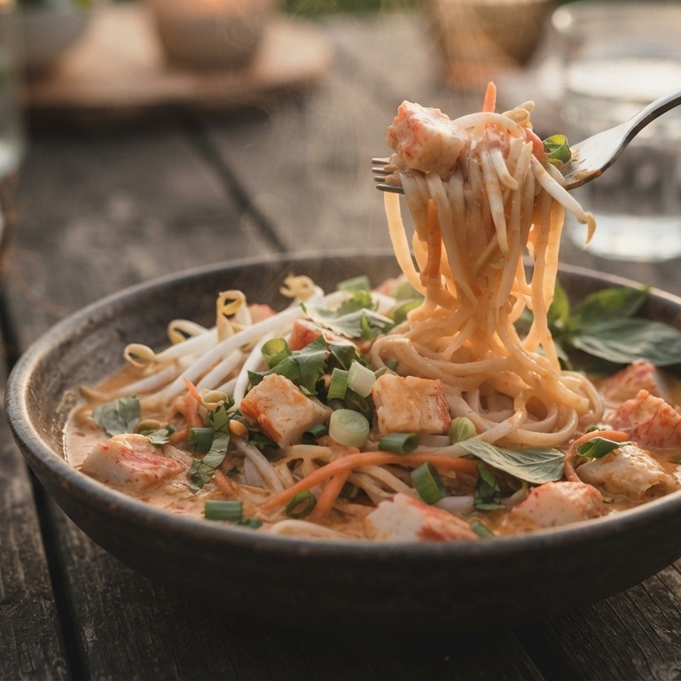 Thaise mie met surimi