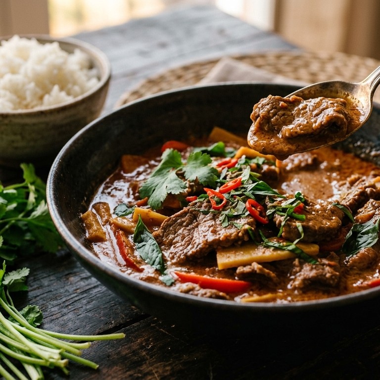 Thaise rundvleescurry