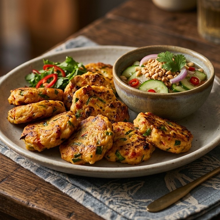 Thaise viskoekjes met komkommerdip