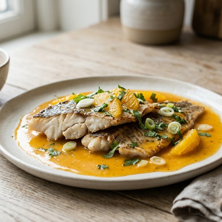 Tilapia met sinaasappel