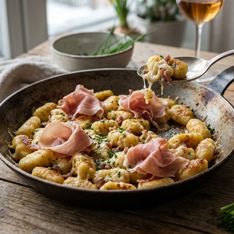 Tiroolse kaasgnocci met ham