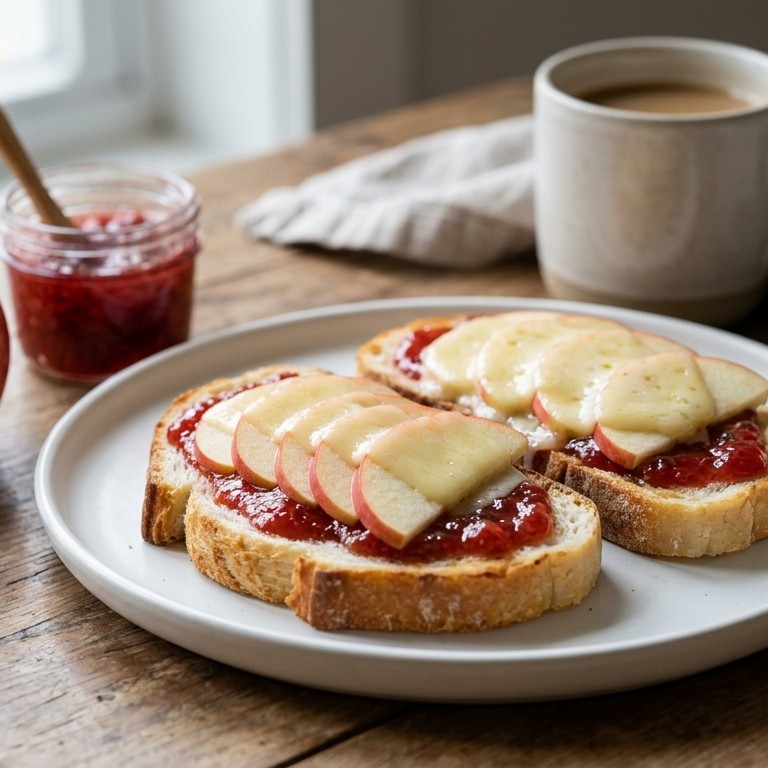 Toast met appel
