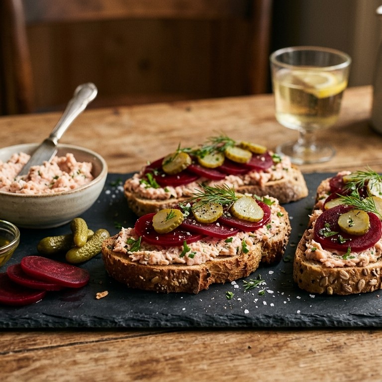 Toast met forelrillette