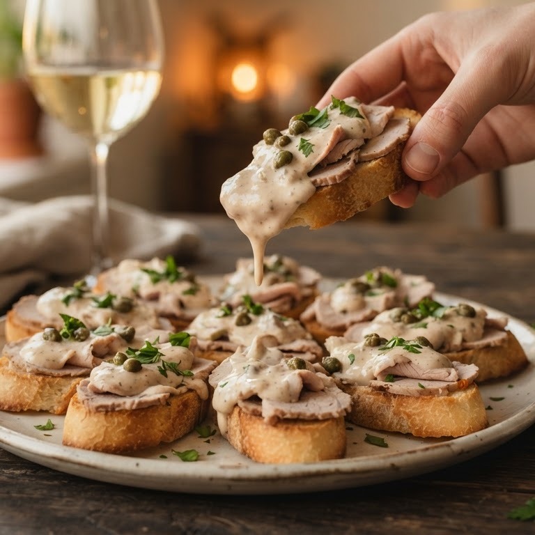 Toastjes met vitello tonnato