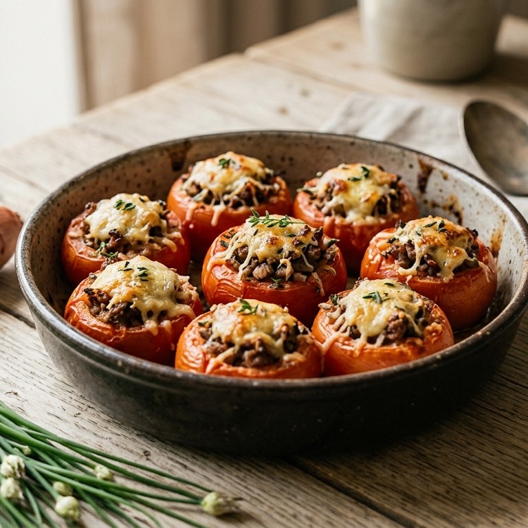 Tomaten gevuld met tartaar (snel klaar recept)
