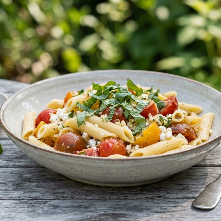 Tomaten-pennesalade