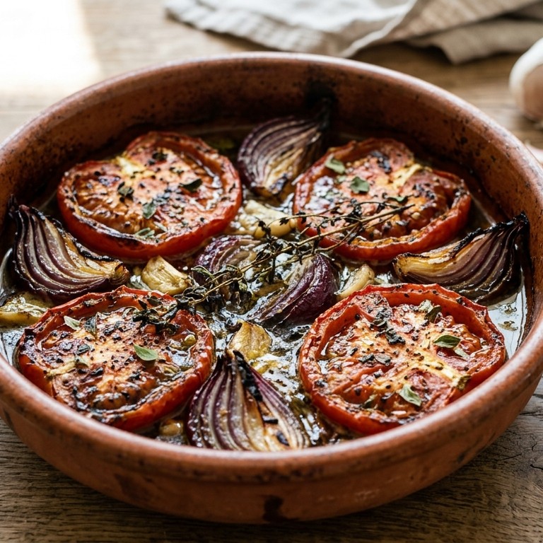 Tomaten-uien uit de oven