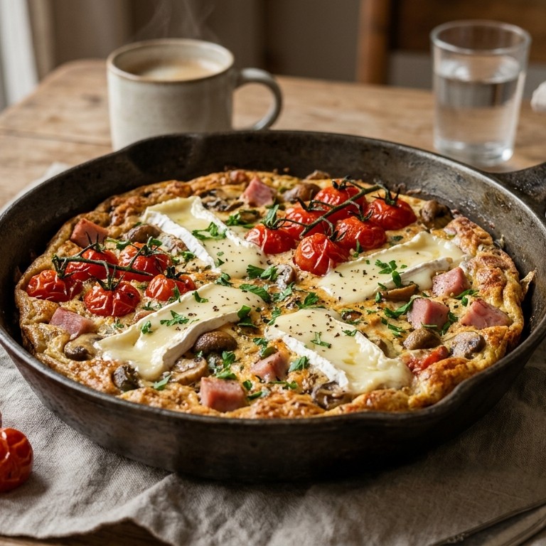 Tomatenomelet met camembert