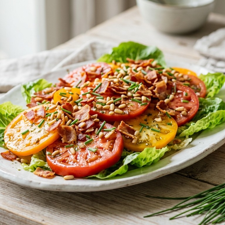 Tomatensalade met baconships