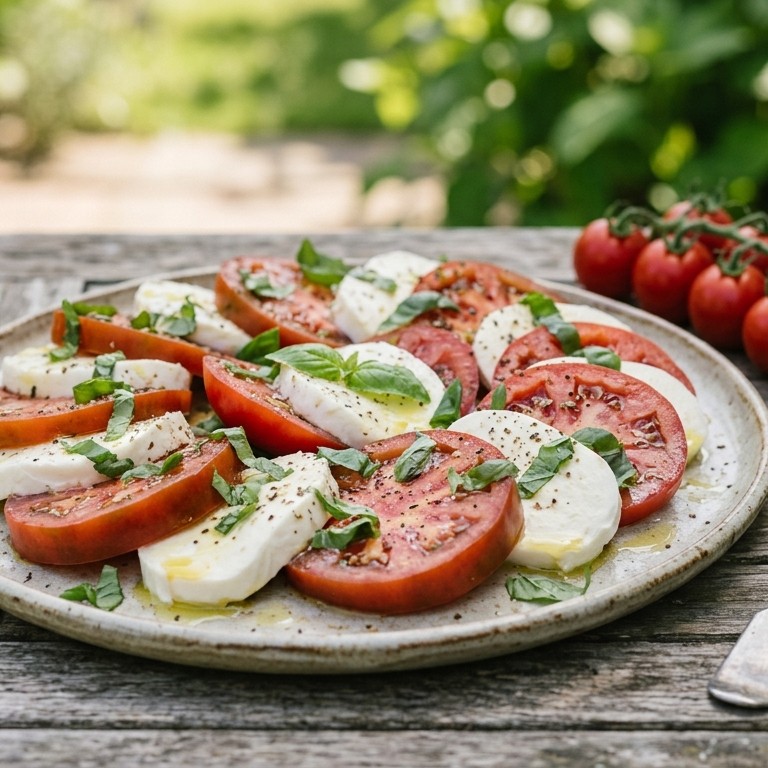 Tomatensalade met mozzarella