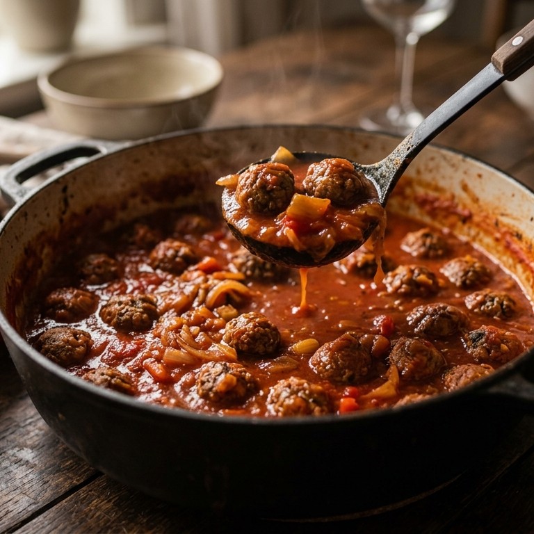 Tomatensaus met rundgehakt