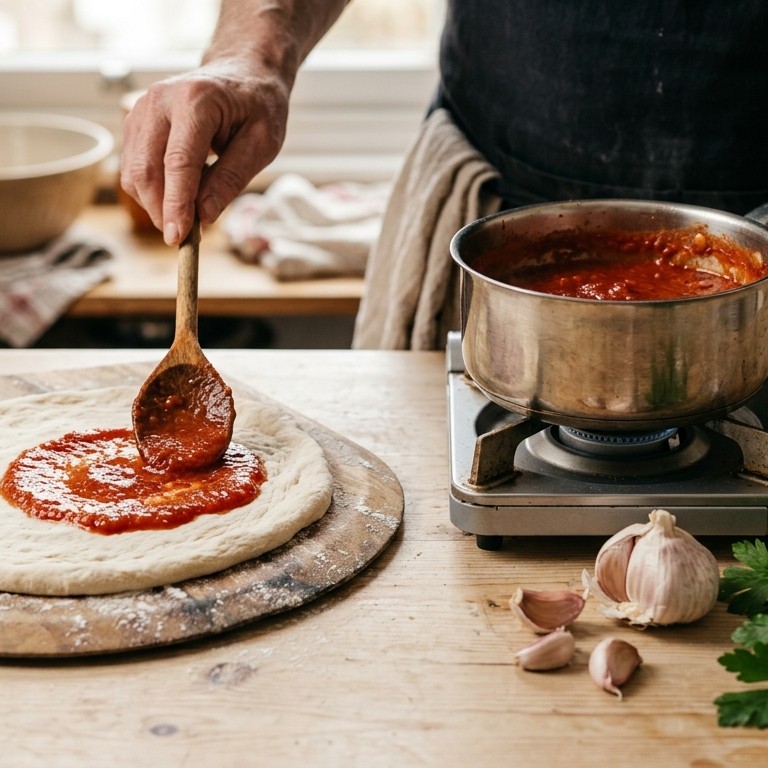 Tomatensaus voor pizza