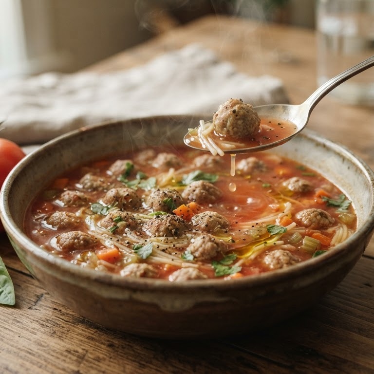 Tomatensoep met ballen