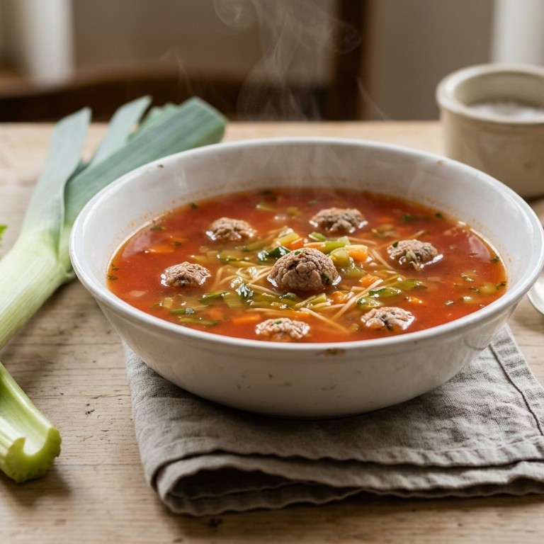 Tomatensoep met balletjes
