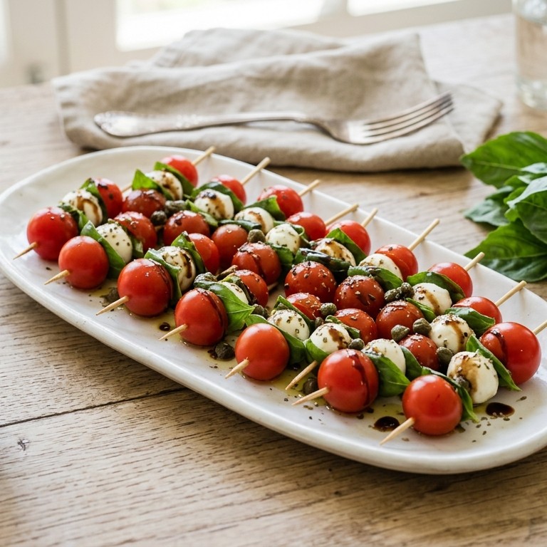 Tomatenspiezen met mozzarella