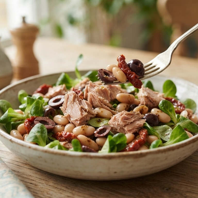 Tonijn-bonensalade