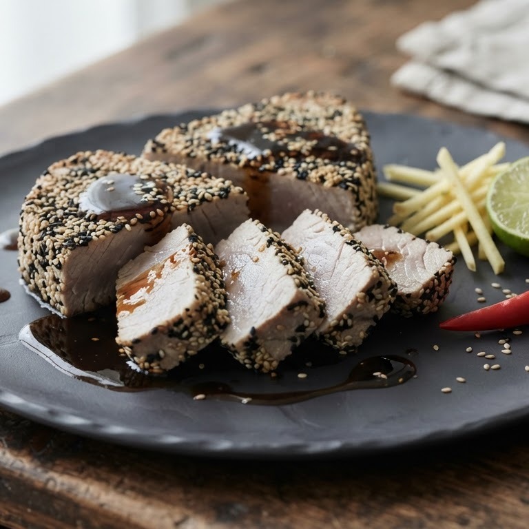 Tonijn met sesamzaad