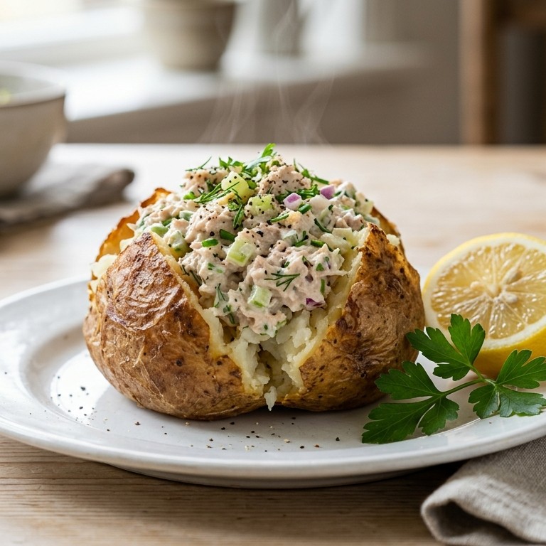 Tonijn salade (jacked potato)
