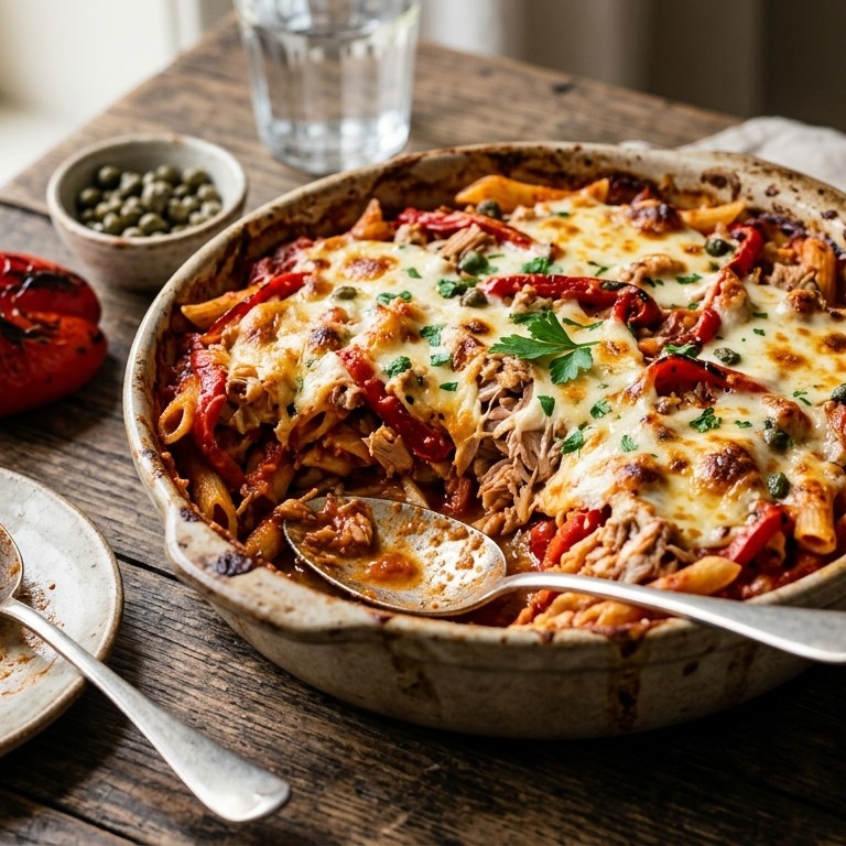 Tonijnpastaschotel