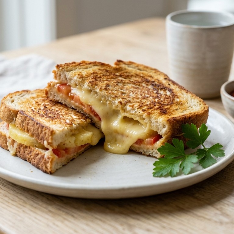 Tosti ananas kaas en tomaat