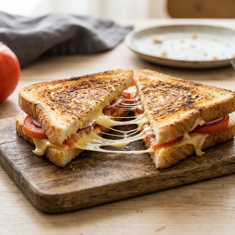 Tosti kaas-ui-tomaat