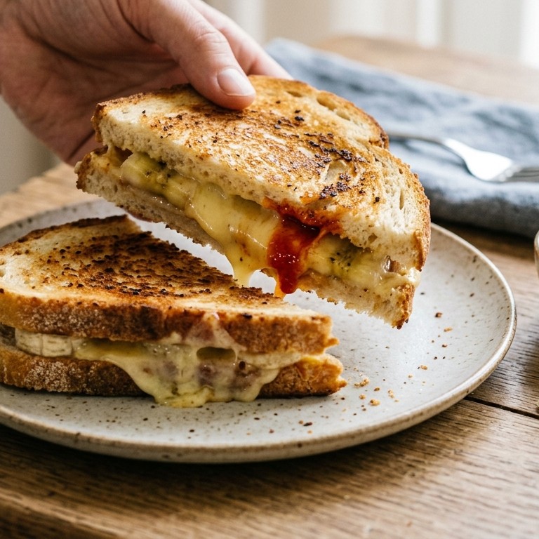 Tosti met banaan