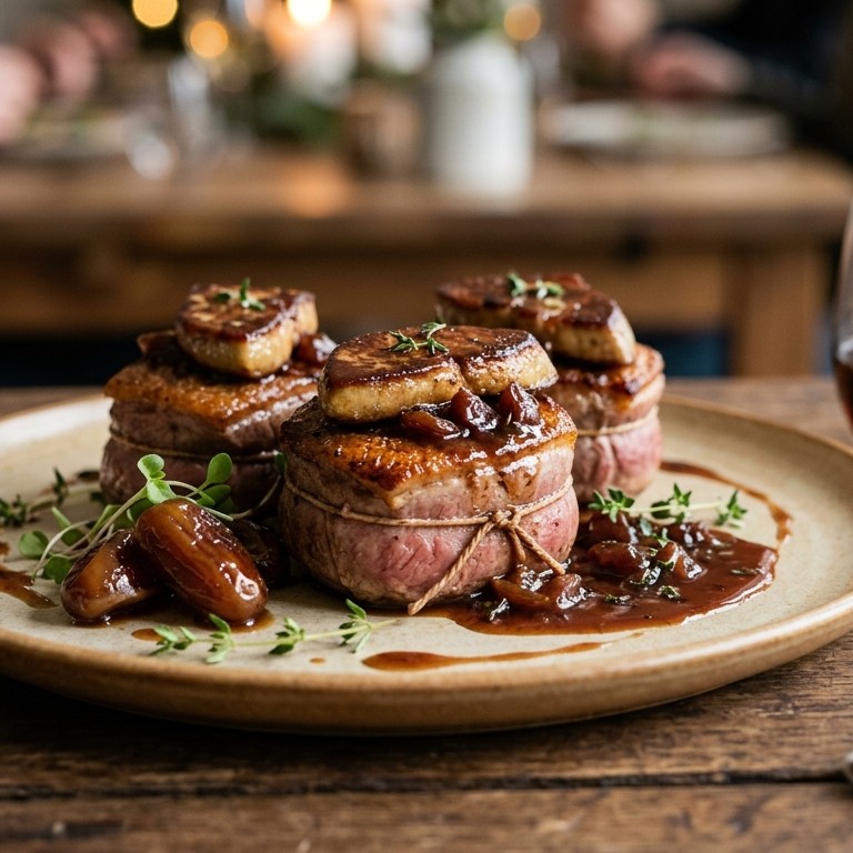 Tournedos van eendenborsten met eendenlever