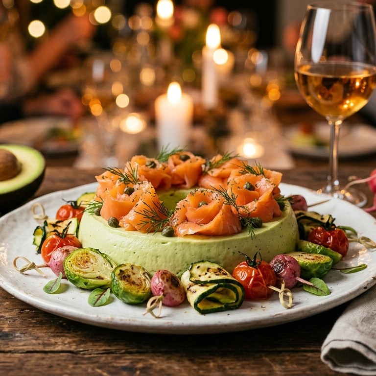 Tovermousse met zalm