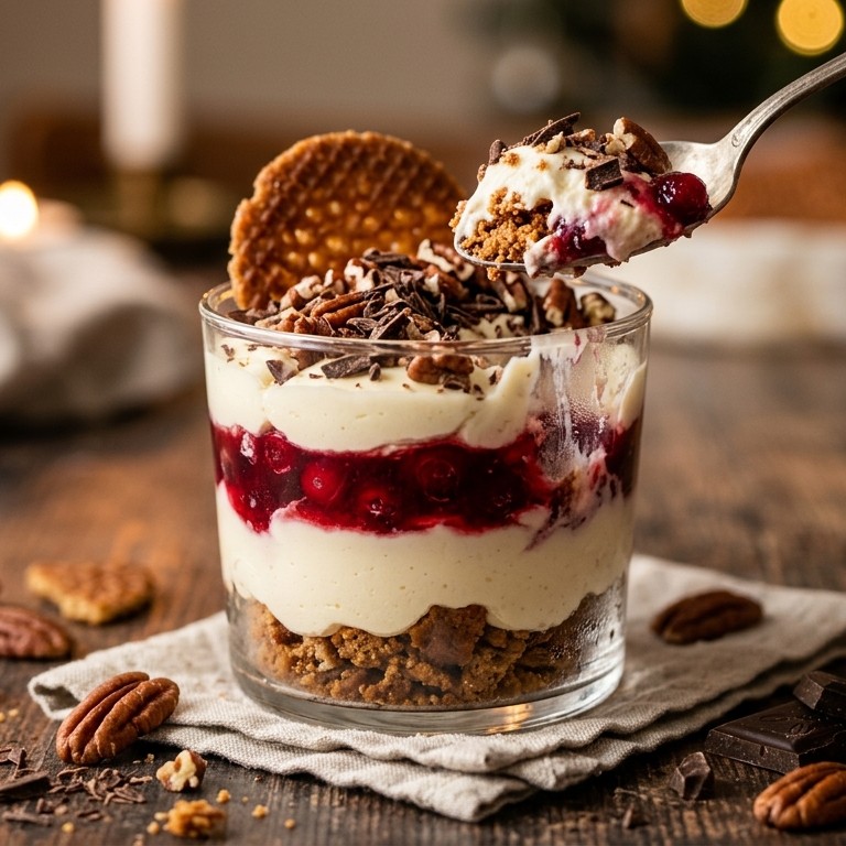 Trifle met kletskoekjes