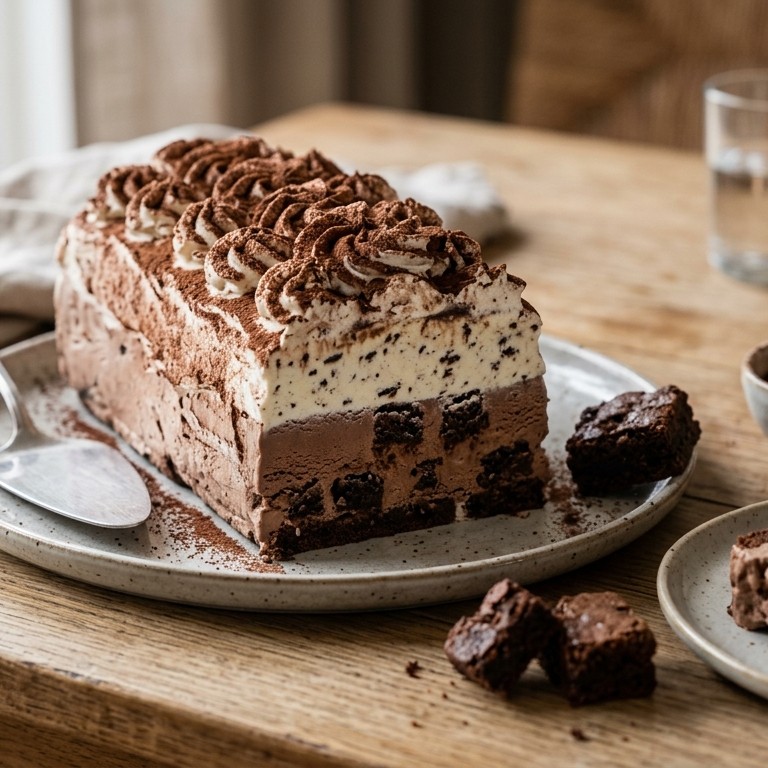 Triple choc-ijstaart