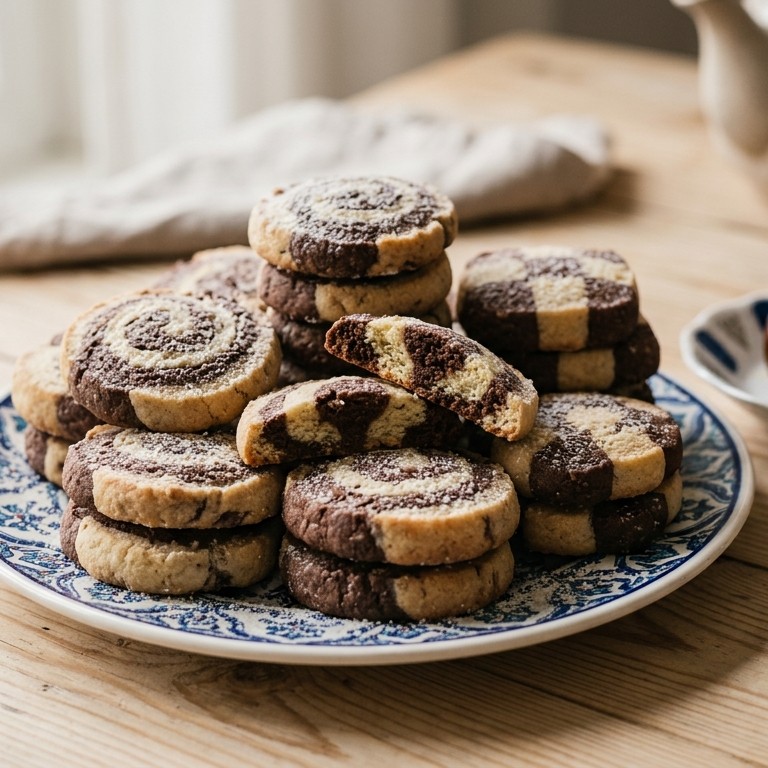 Turkse, tweekleurige koekjes