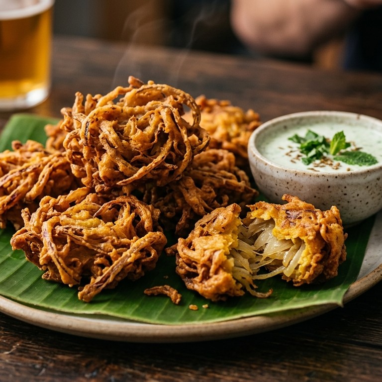 Ui ballen (onion bhaji)