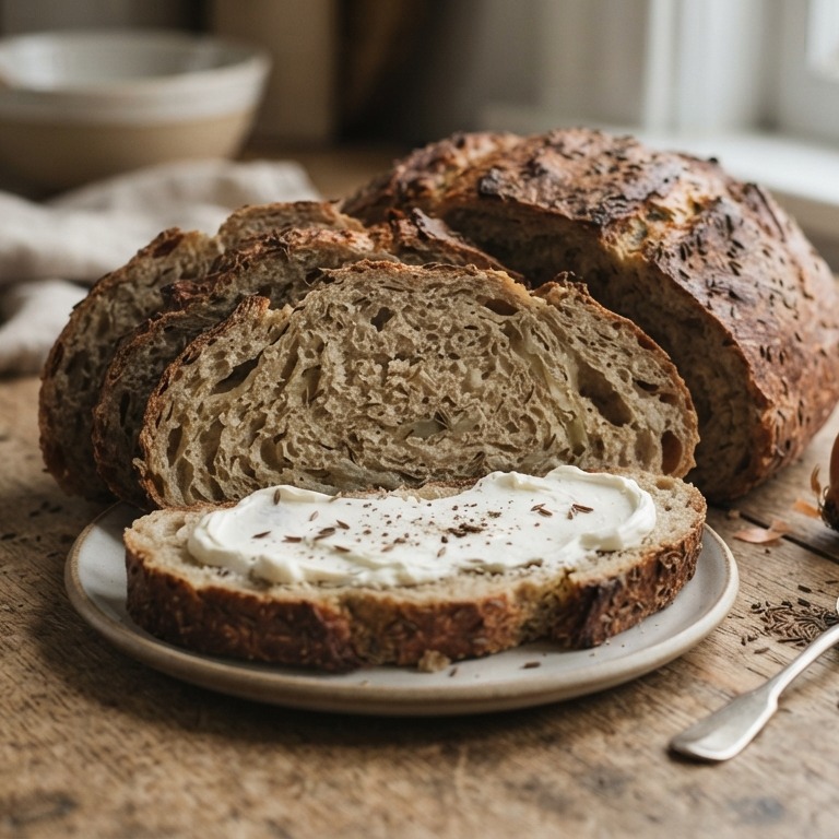 Uienbrood met karwij