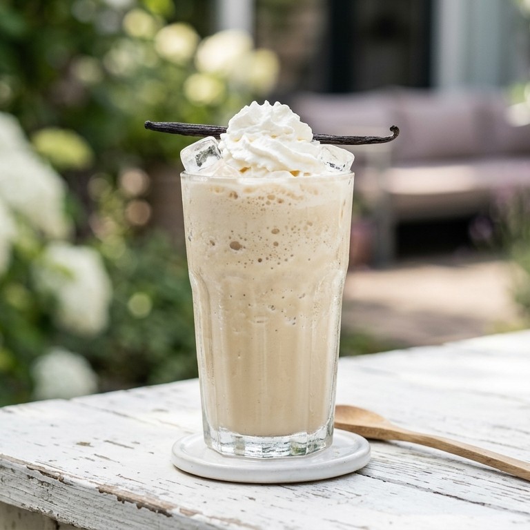 Vanille ijsfrappuccino (gezond)