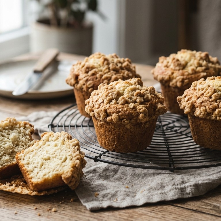 Vanille-kruimelmuffins
