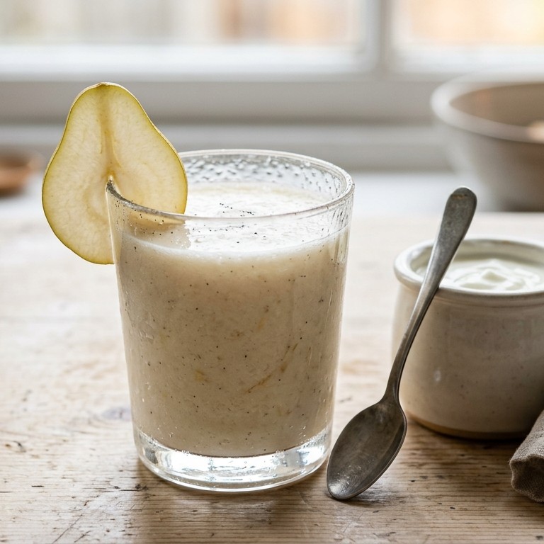 Vanille-peersmoothie met gember