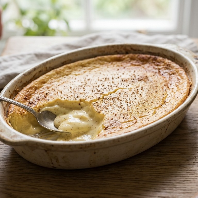 Vanille pudding uit de oven