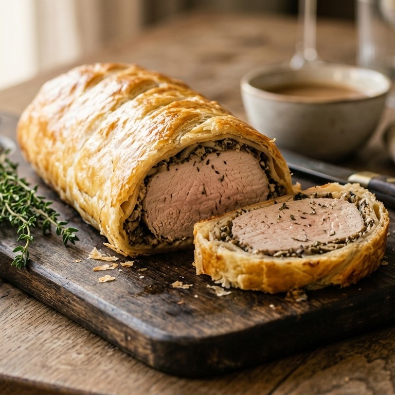 Varkensfilet in bladerdeeg