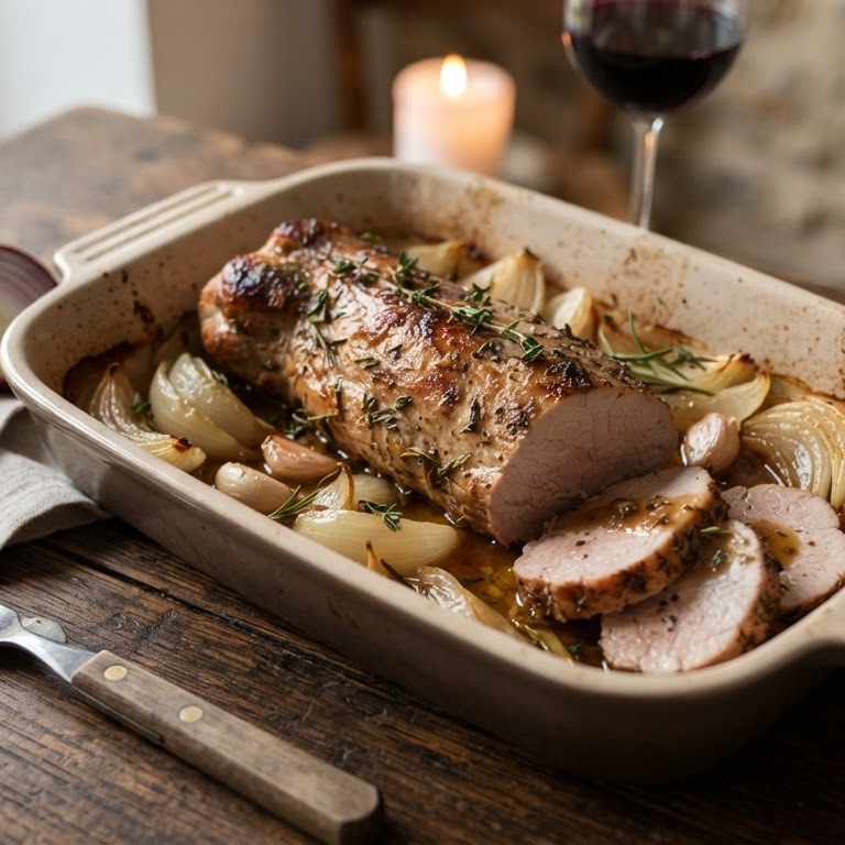 Varkenshaasje uit de oven