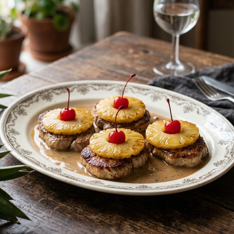 Varkensoesters met ananas