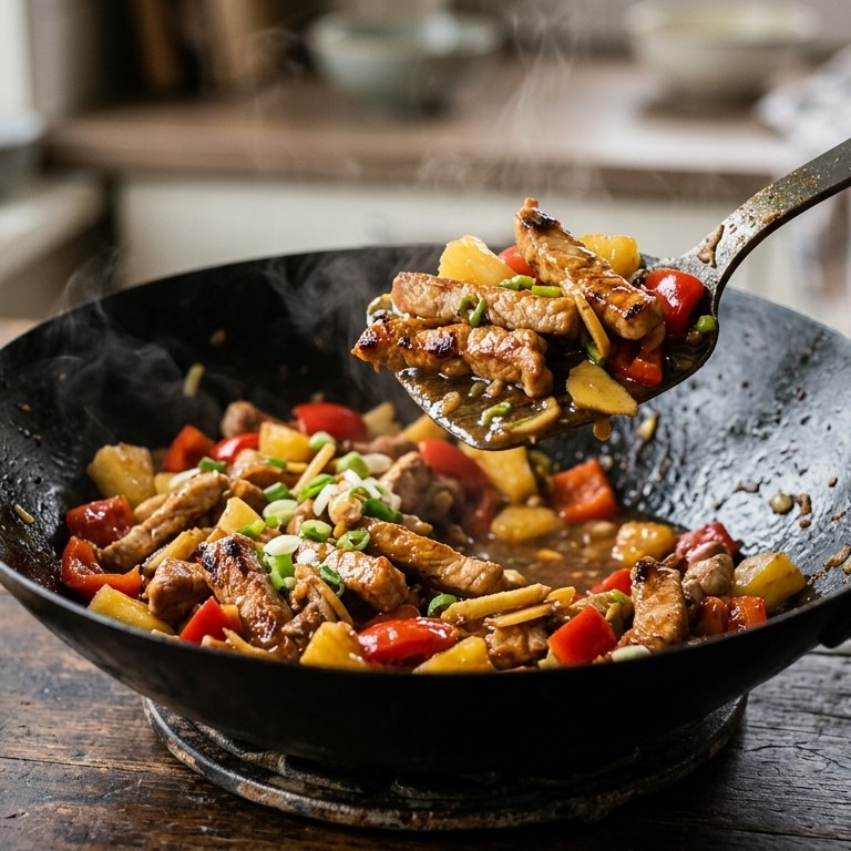 Varkensvlees uit de wok