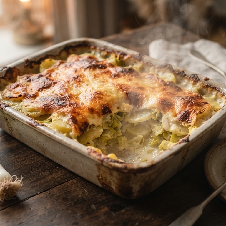 Vega aardappel/prei-schotel