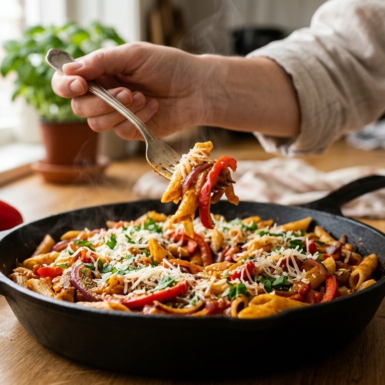 Vegatarische studenten pasta