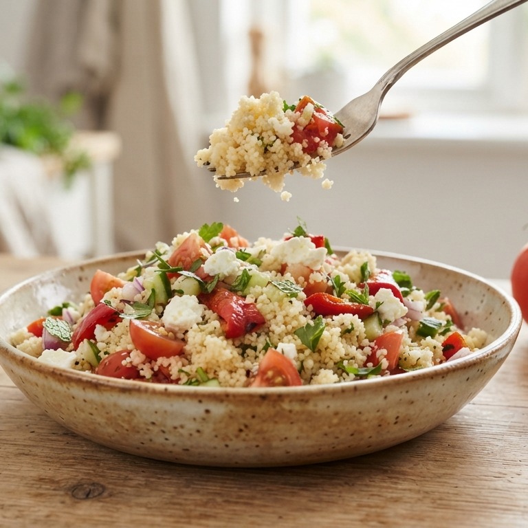 Vegetarische couscoussalade